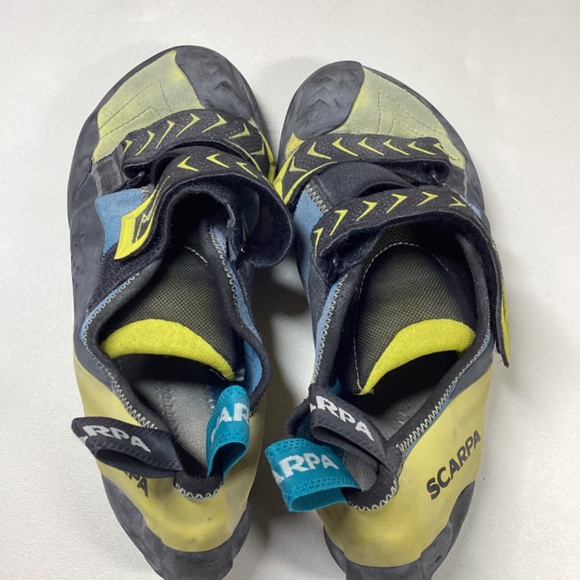 Scarpa Vapor V Men's 'SBlack and Yellow Climbing Shoes with Straps - Picture 11 of 12